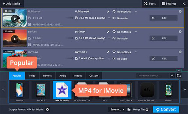 how to convert imovie to mp4