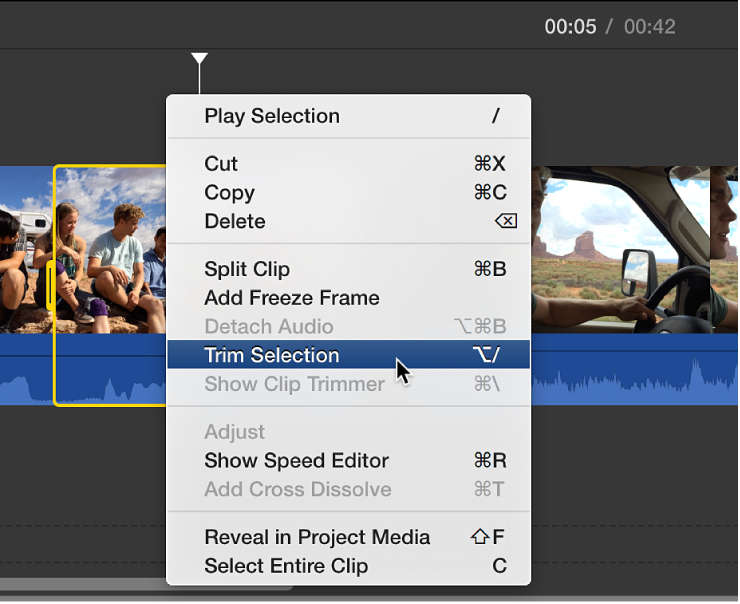 how to delete a clip on imovie